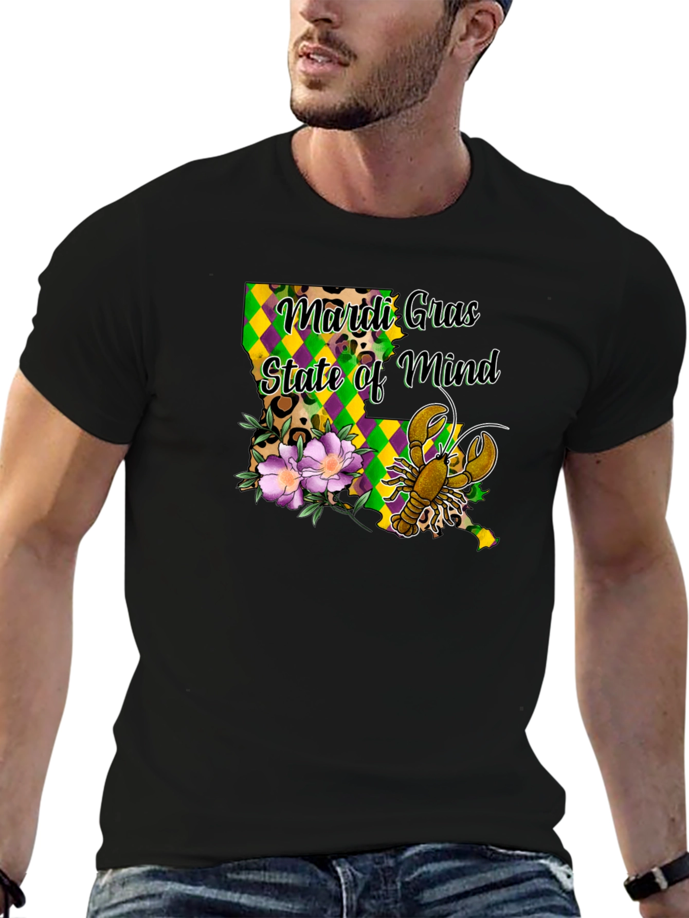 Mardi Gras State of Mind Louisiana T-Shirt