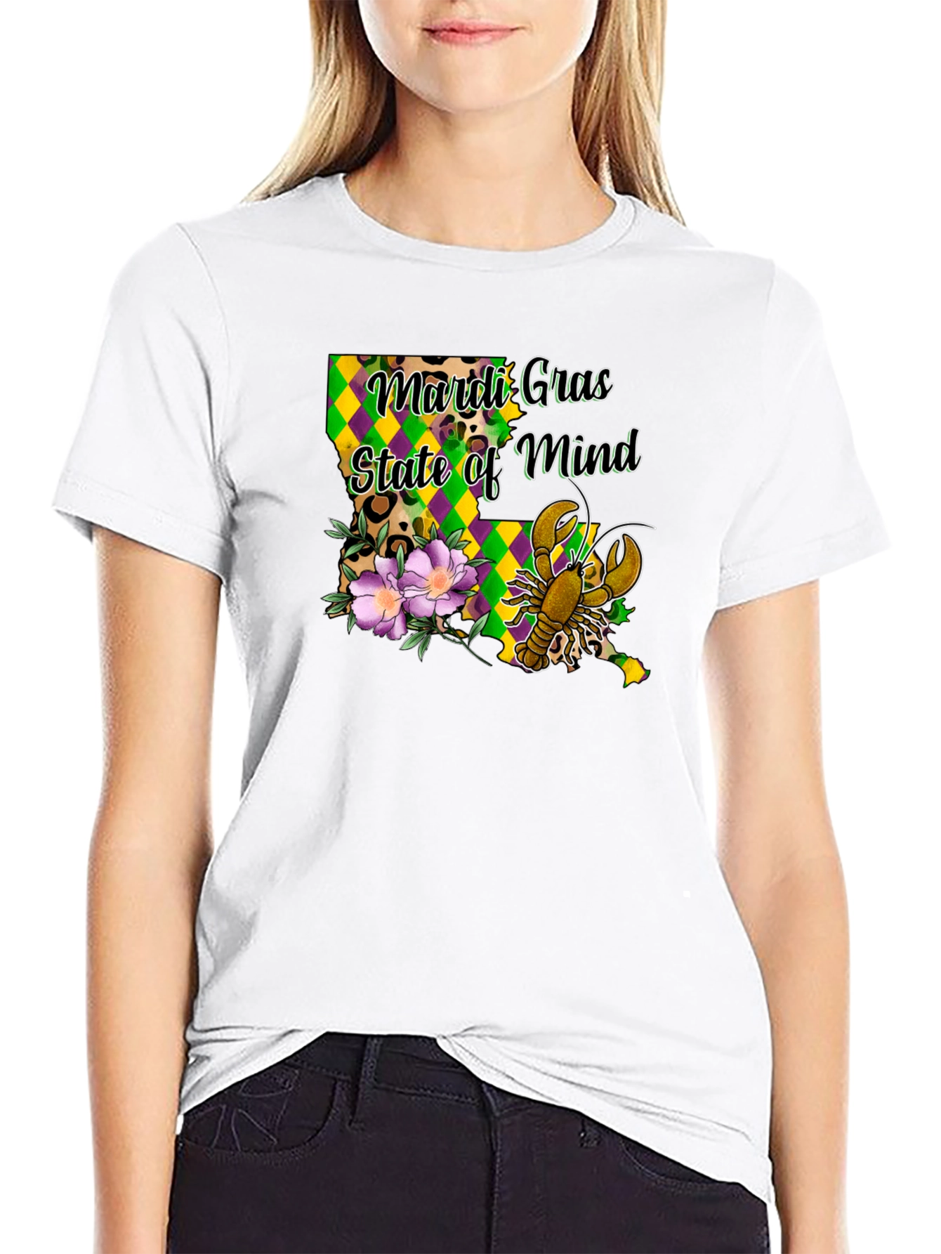 Mardi Gras State of Mind Louisiana T-Shirt