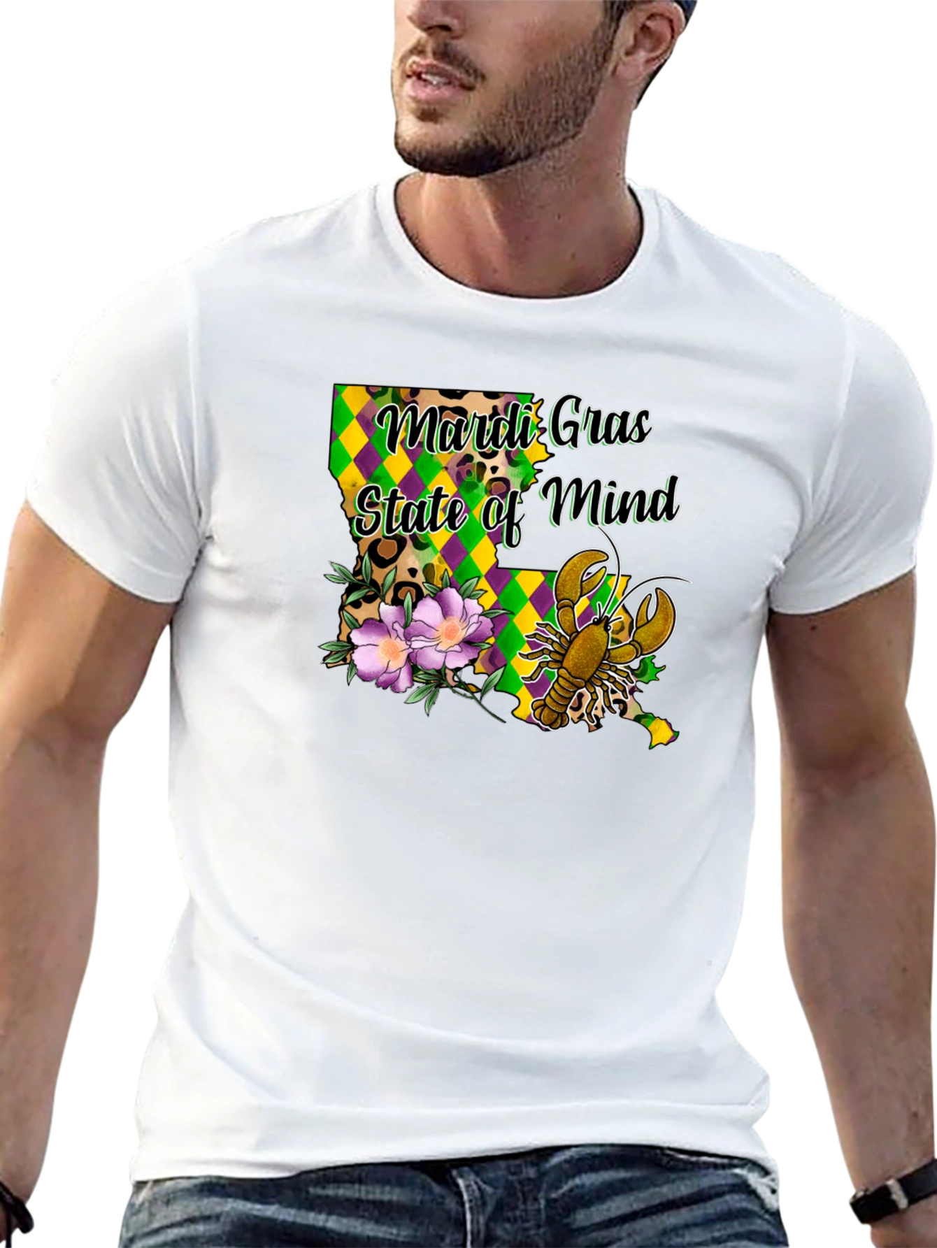 Mardi Gras State of Mind Louisiana T-Shirt