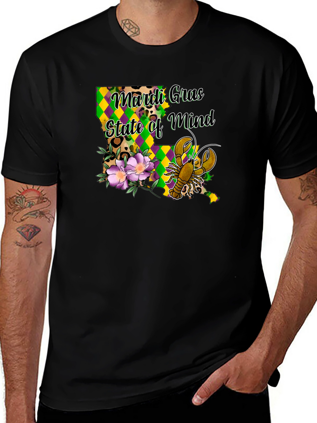 Mardi Gras State of Mind Louisiana T-Shirt