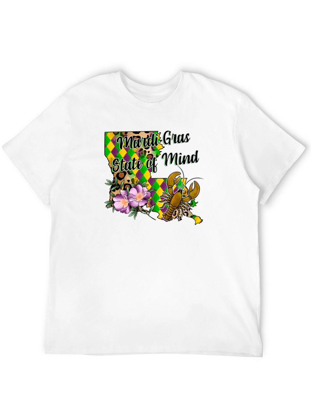 Mardi Gras State of Mind Louisiana T-Shirt