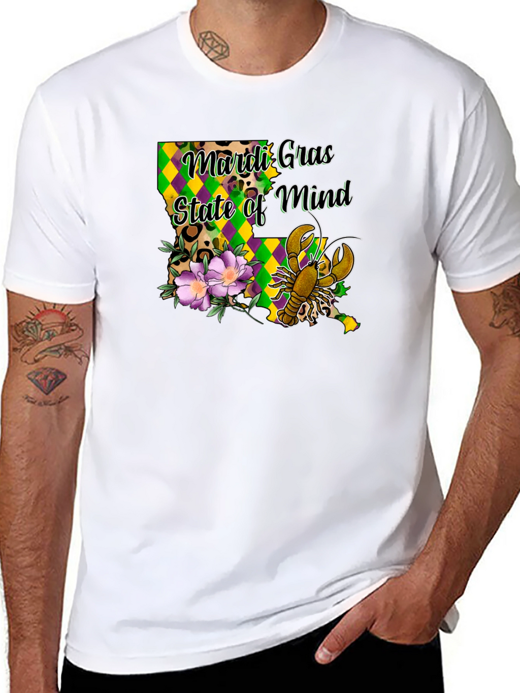Mardi Gras State of Mind Louisiana T-Shirt
