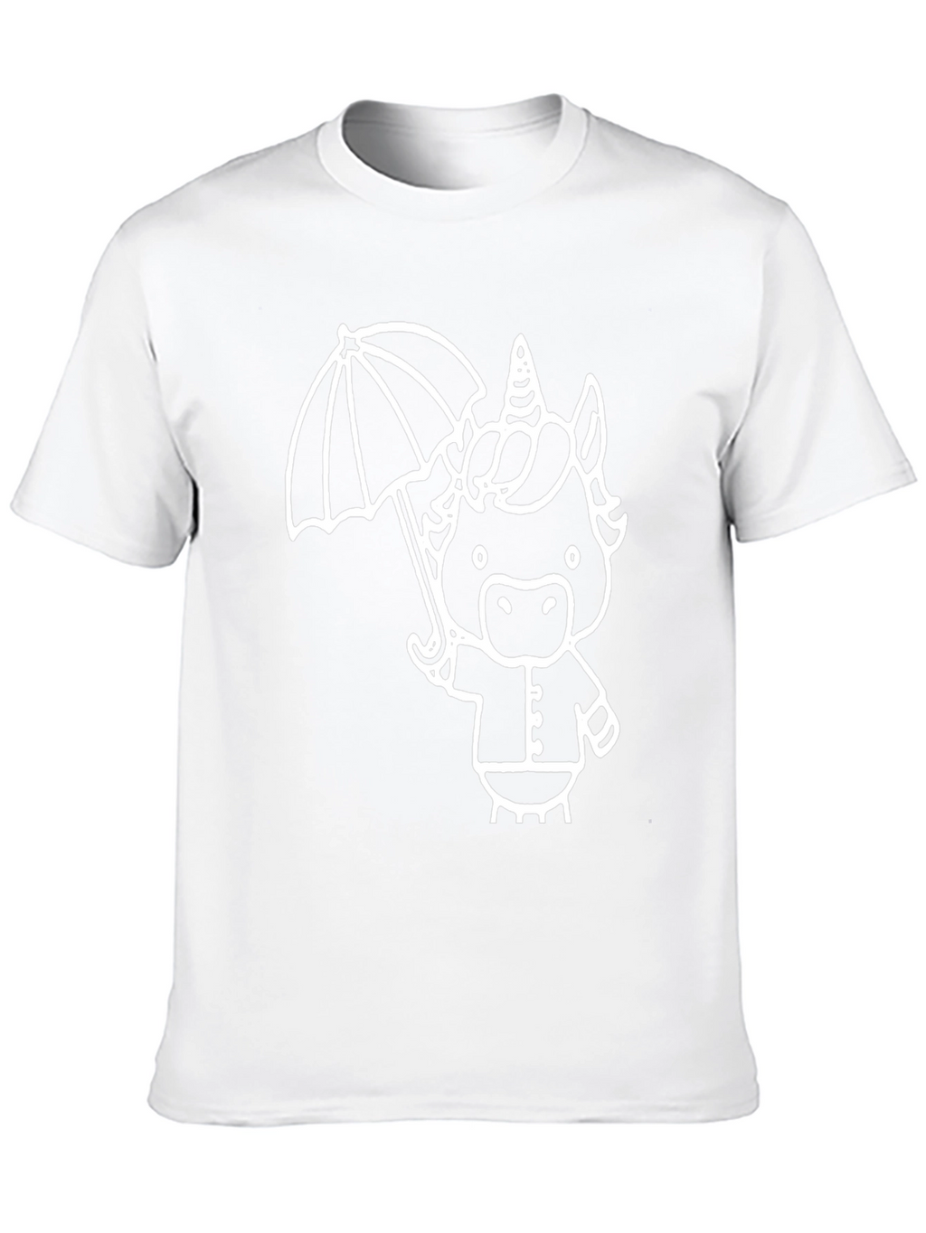 Unicorn Umbrella Graphic Tee - Black