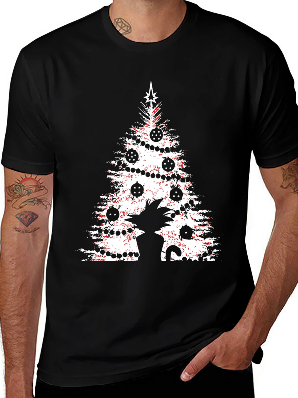 Dragon Ball Z Christmas Tree T-Shirt