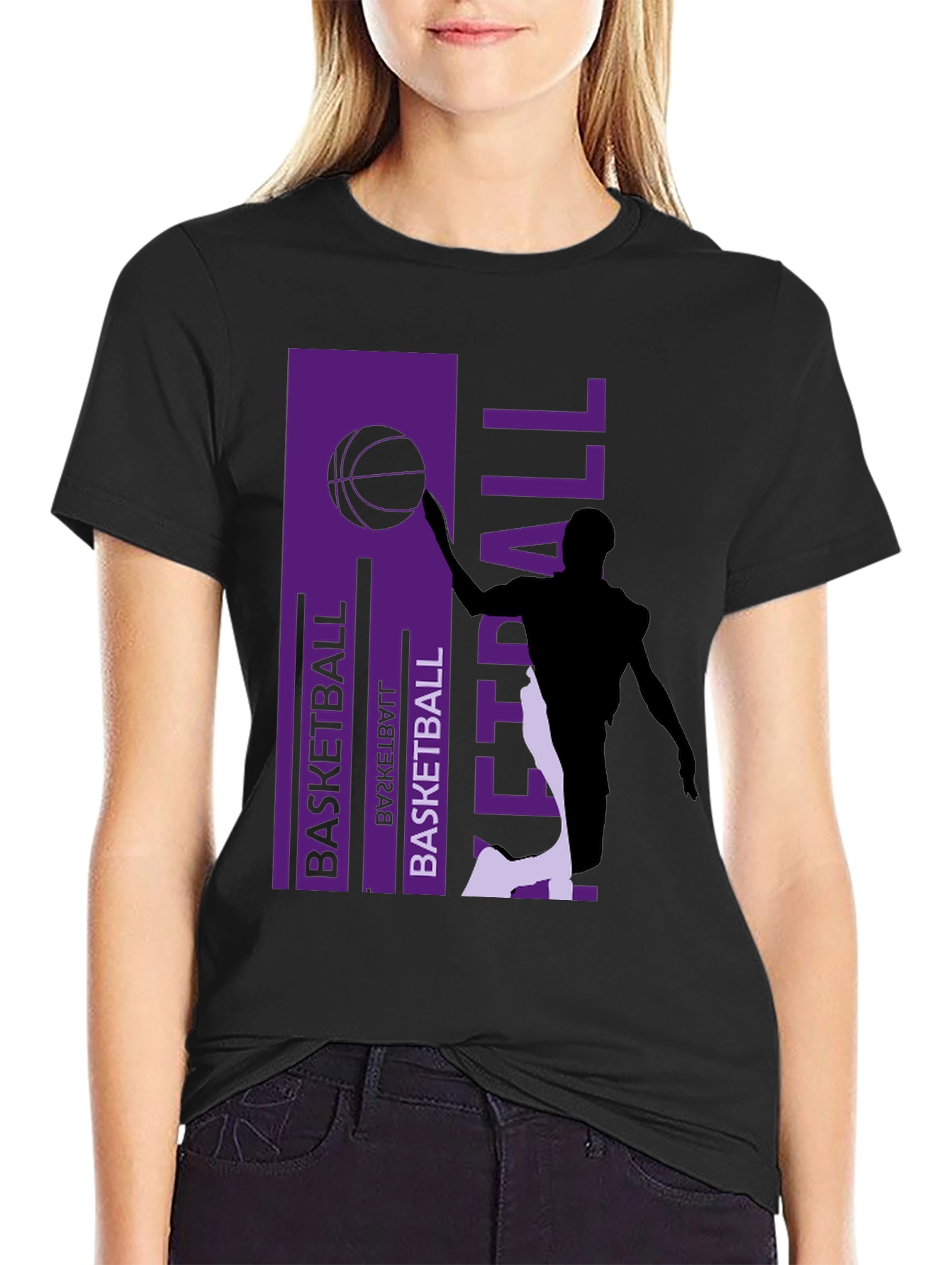 Basketball Graphic Print Tee - Stylish Activewear