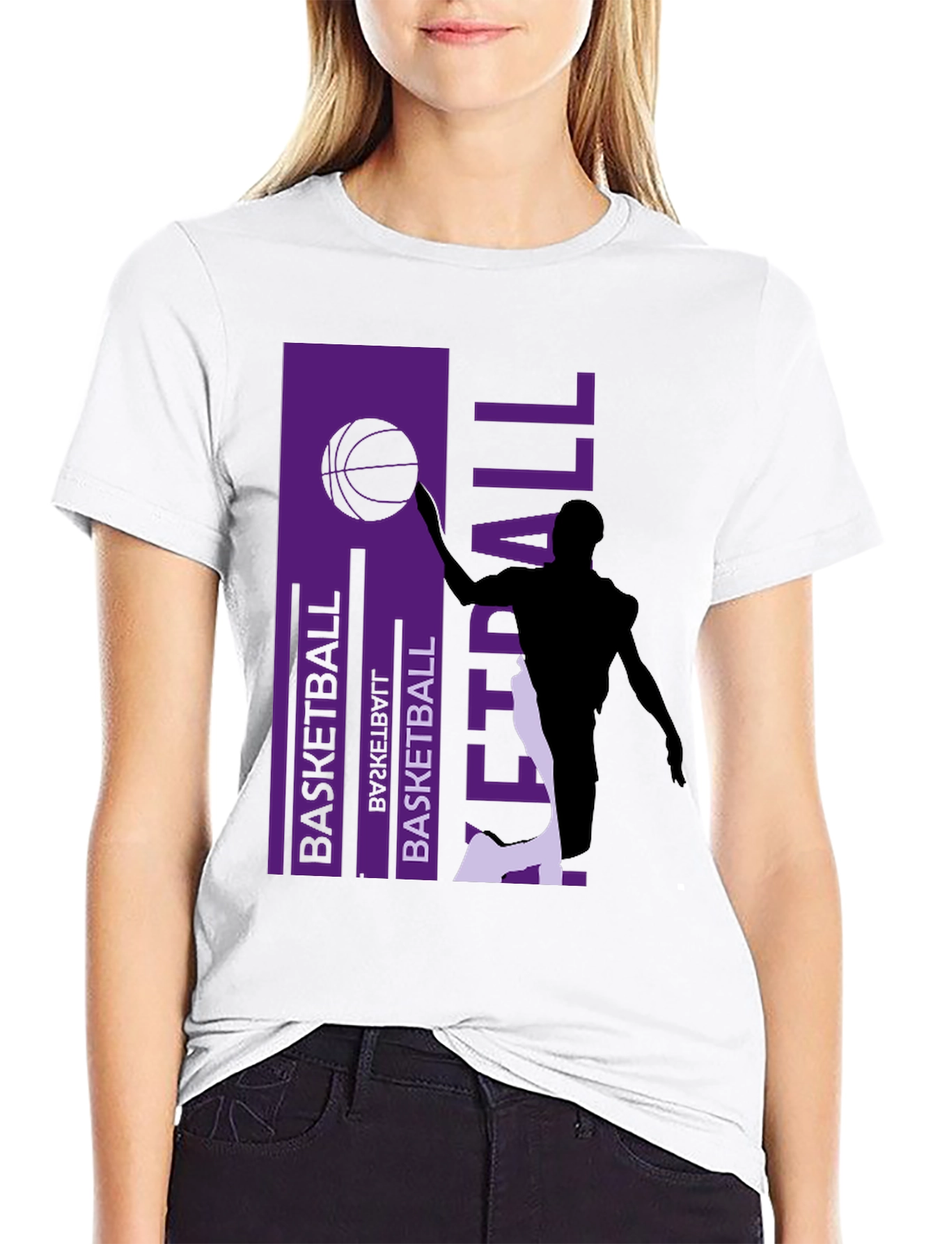 Basketball Graphic Print Tee - Stylish Activewear