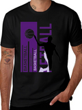 Basketball Graphic Print Tee - Stylish Activewear