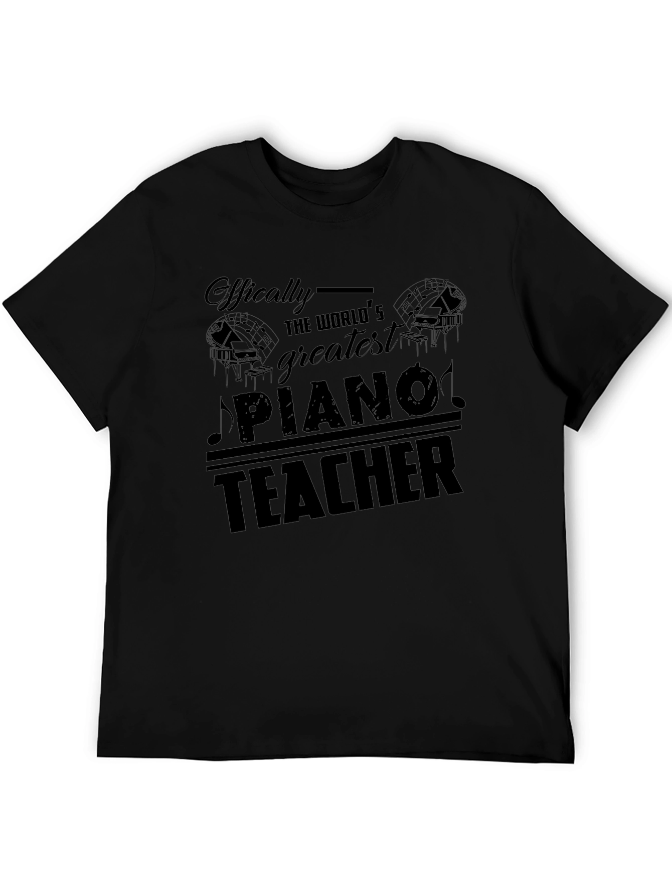 Worlds Greatest Piano Teacher Graphic T-Shirt