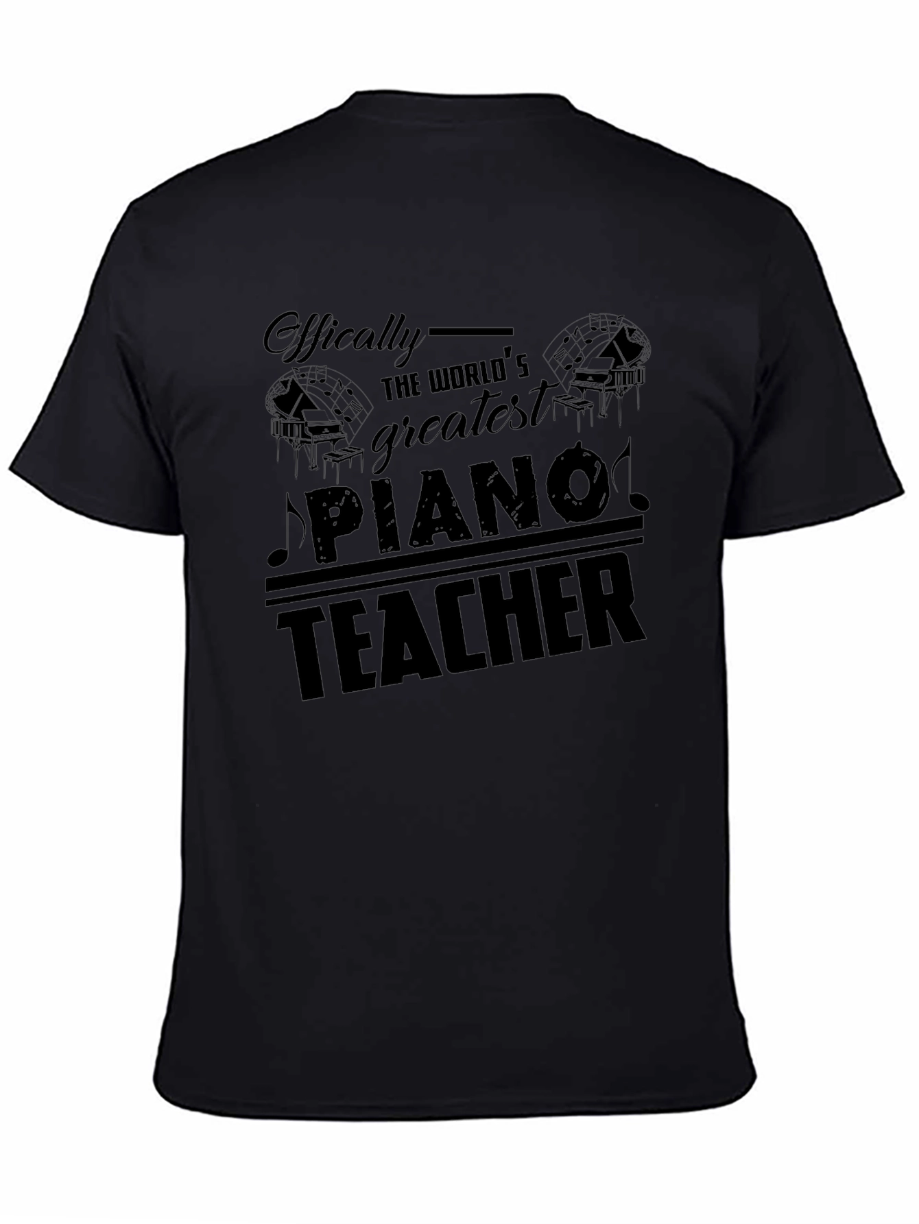 Worlds Greatest Piano Teacher Graphic T-Shirt