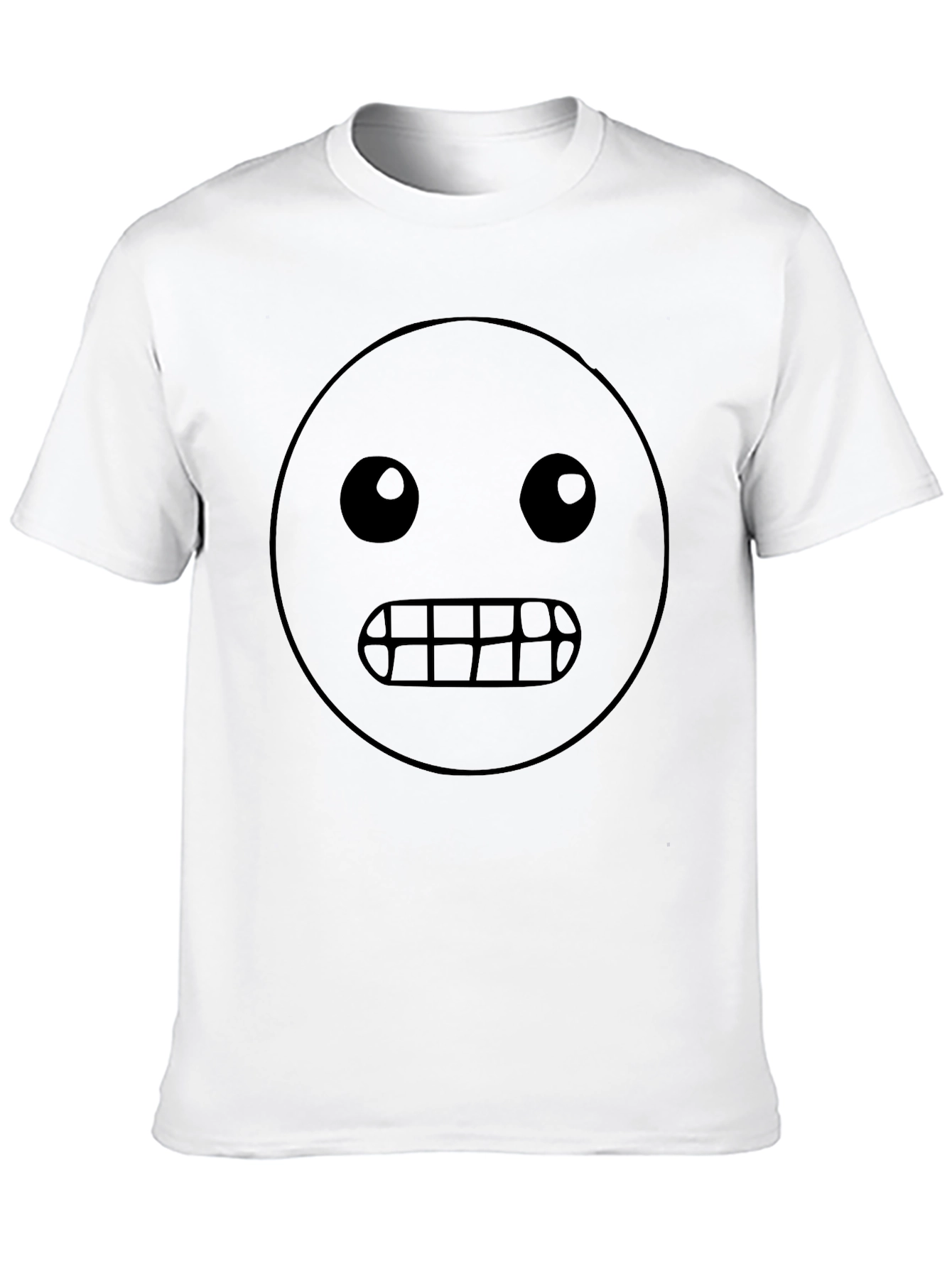 Grinning Emoji Black T-Shirt - Express Yourself