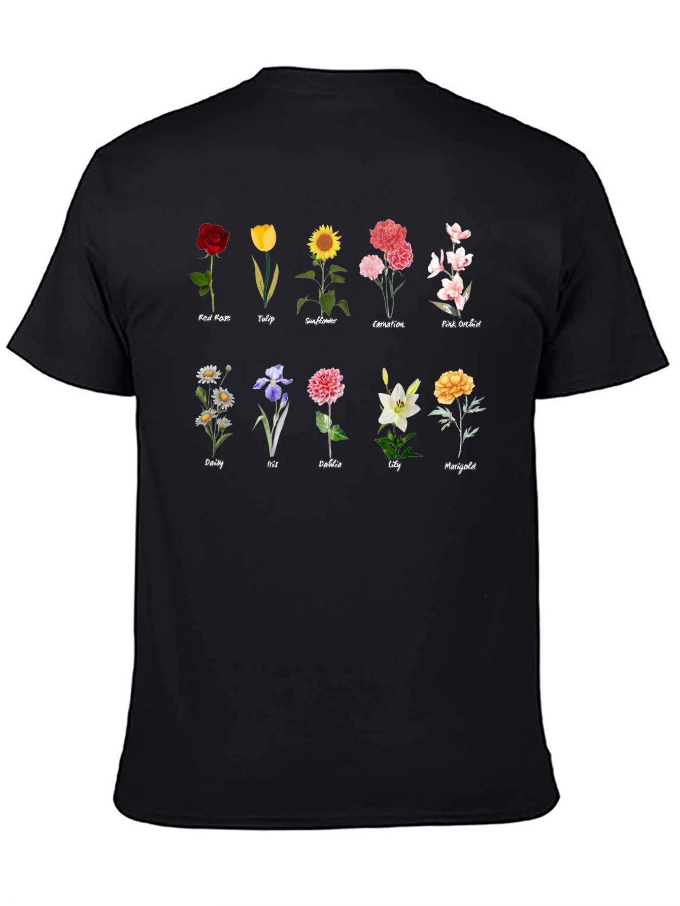 Floral T-Shirt - Botanical Flower Collection