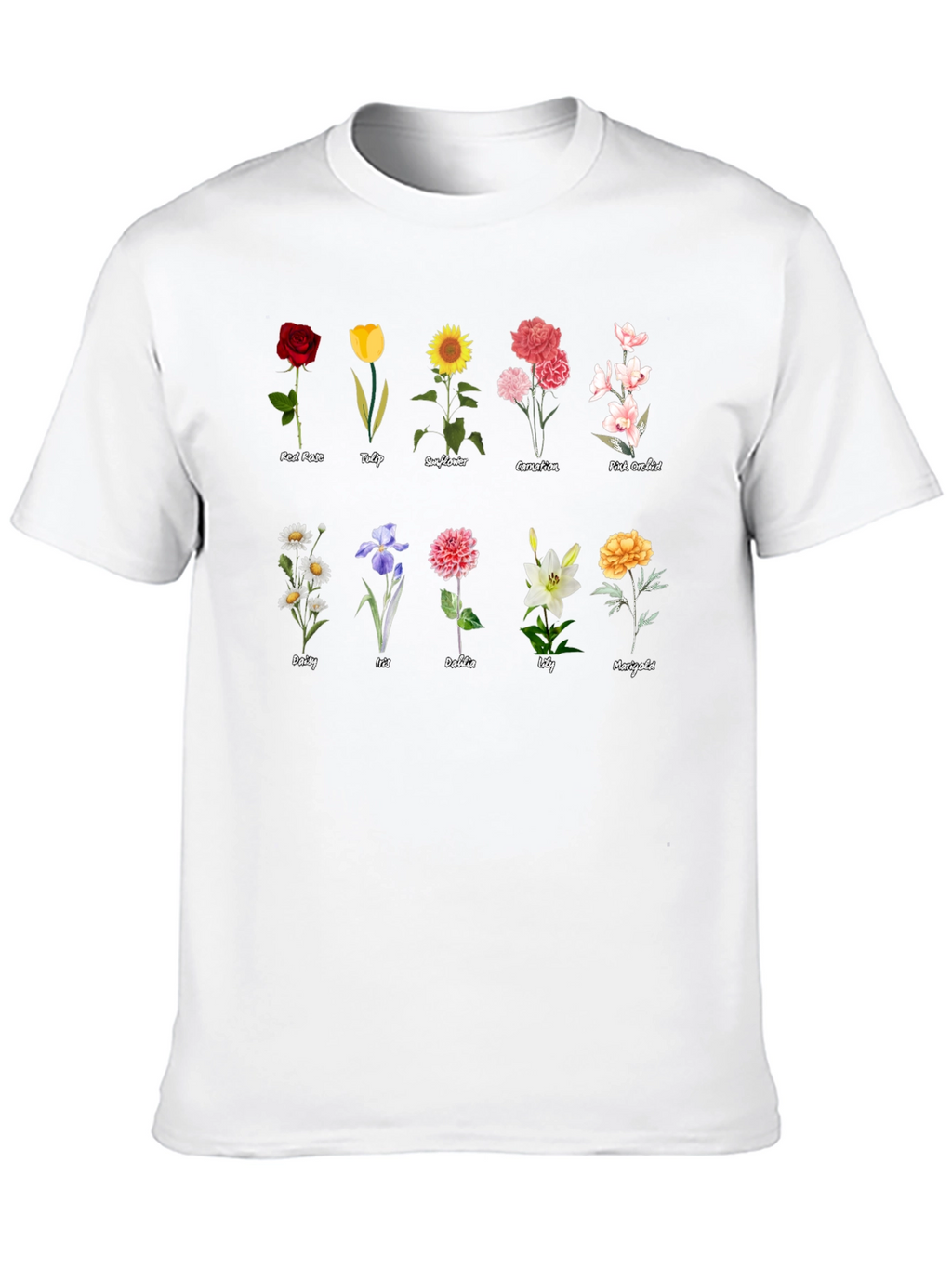 Floral T-Shirt - Botanical Flower Collection