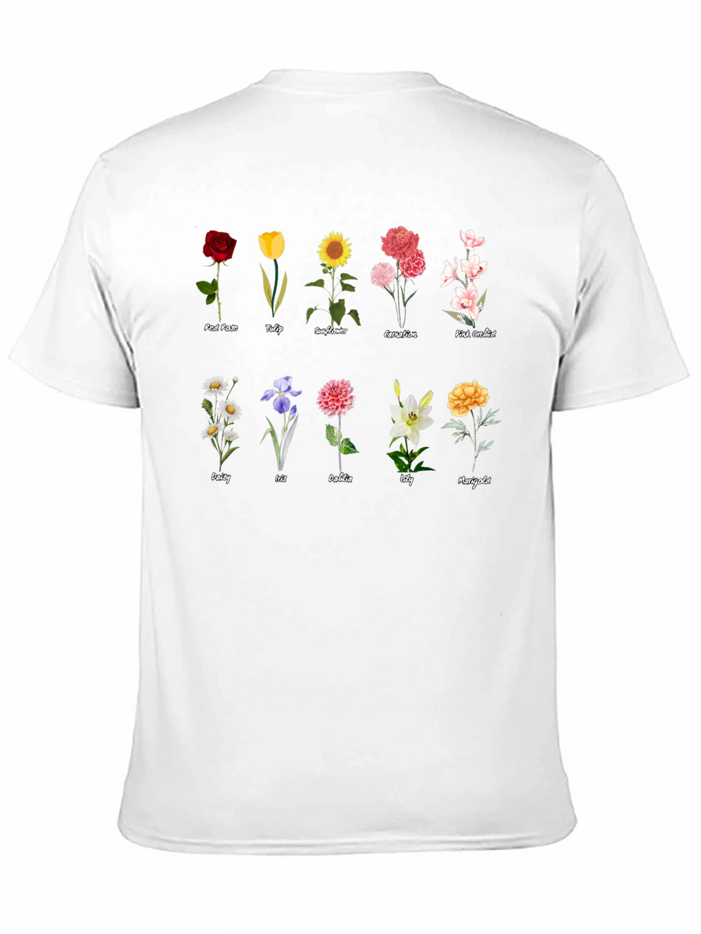 Floral T-Shirt - Botanical Flower Collection