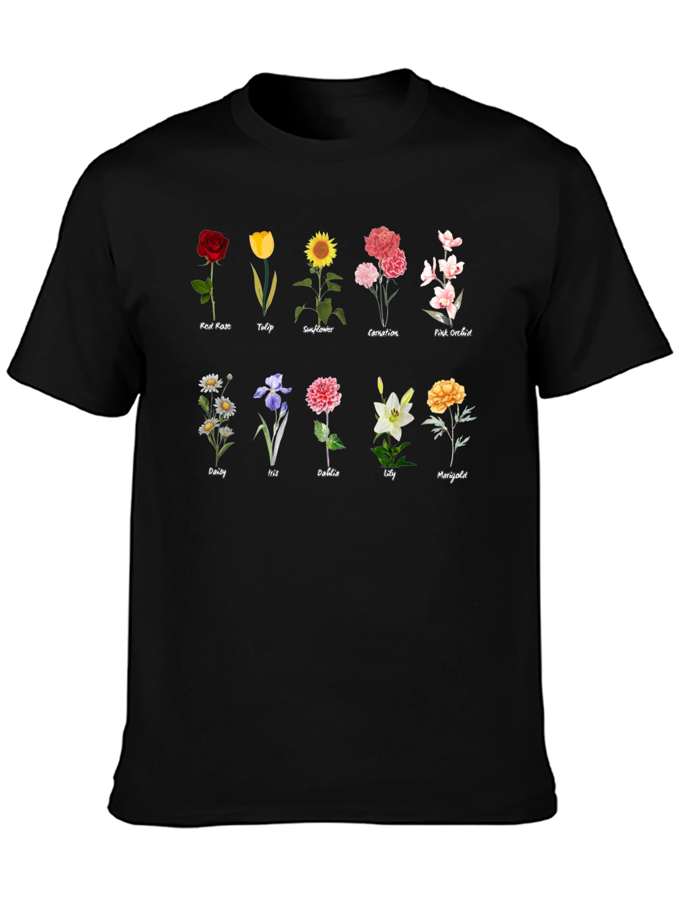 Floral T-Shirt - Botanical Flower Collection