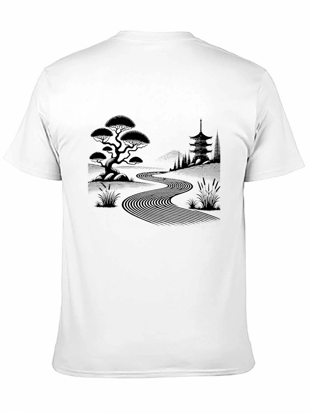 Zen Garden T-Shirt - Japanese Landscape Design