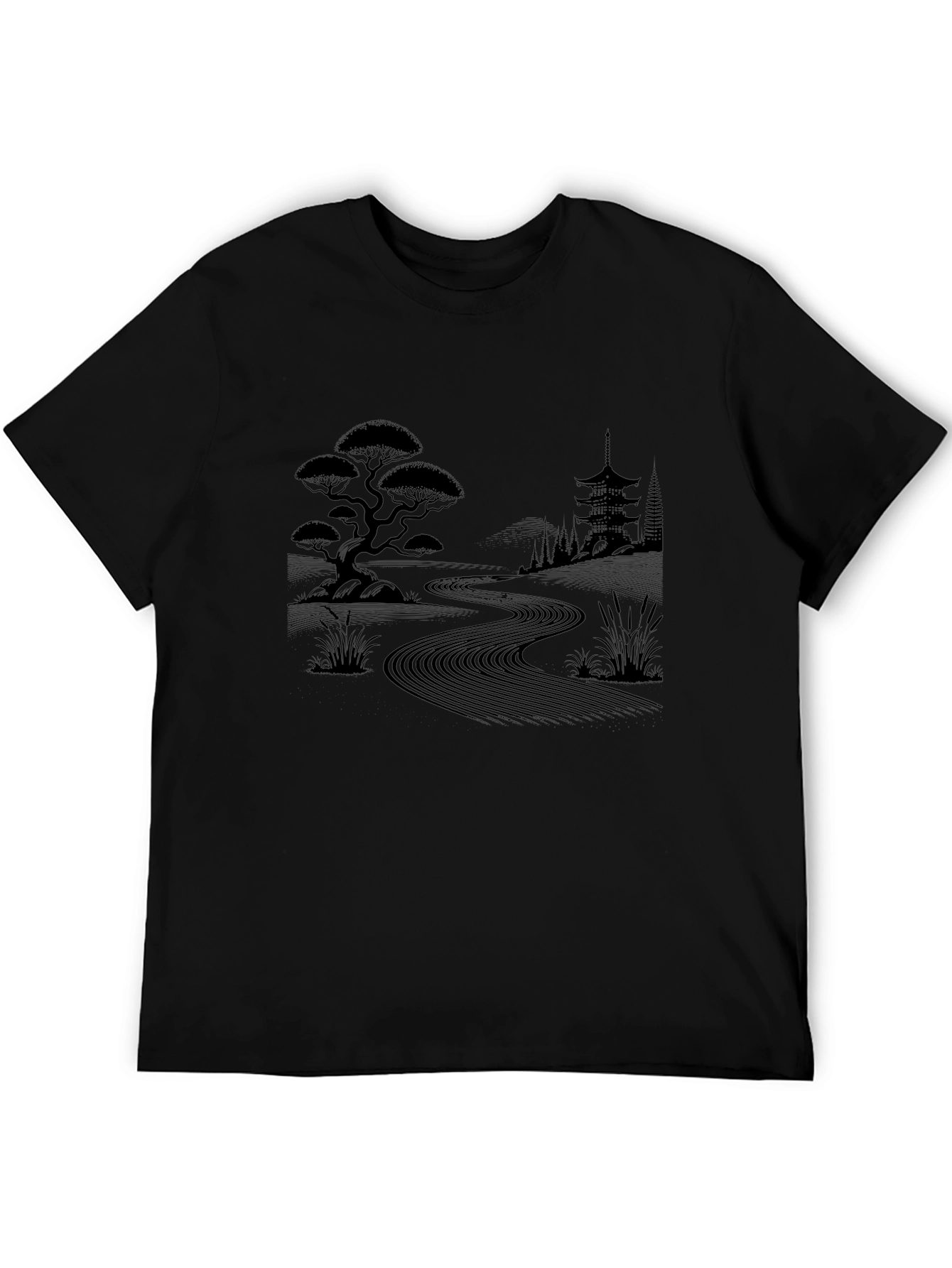 Zen Garden T-Shirt - Japanese Landscape Design