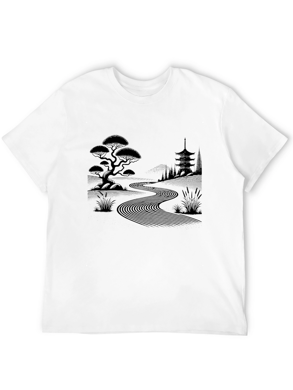 Zen Garden T-Shirt - Japanese Landscape Design