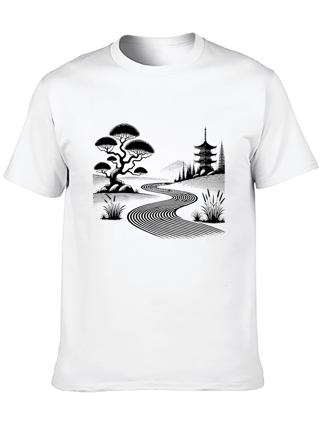 Zen Garden T-Shirt - Japanese Landscape Design