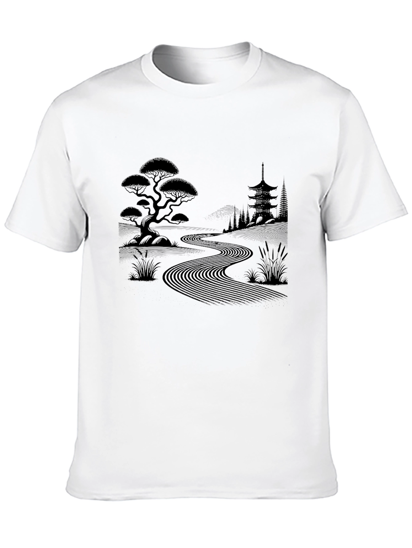 Zen Garden T-Shirt - Japanese Landscape Design
