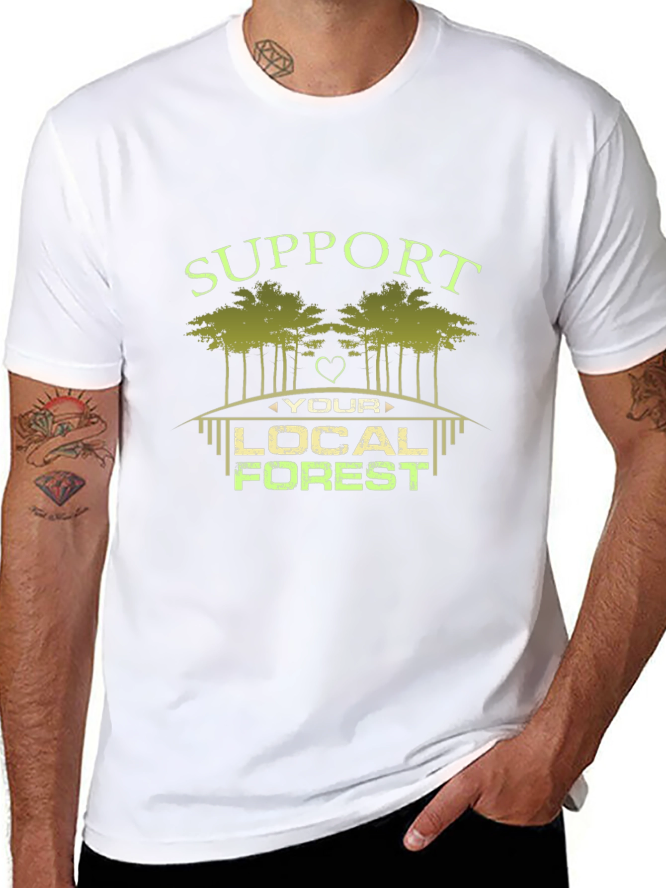 Support Your Local Forest Graphic T-Shirt