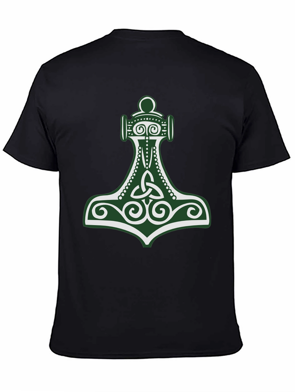Viking Hammer Graphic Tee - Black