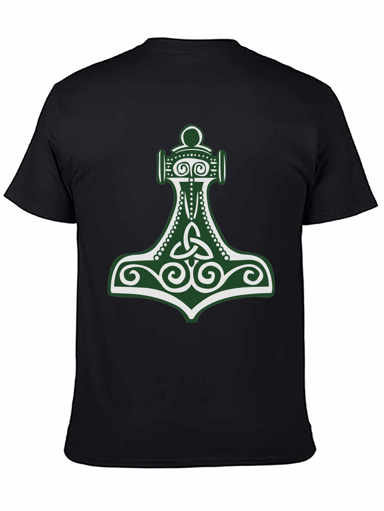Viking Hammer Graphic Tee - Black
