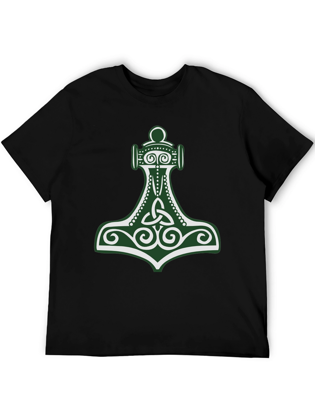Viking Hammer Graphic Tee - Black