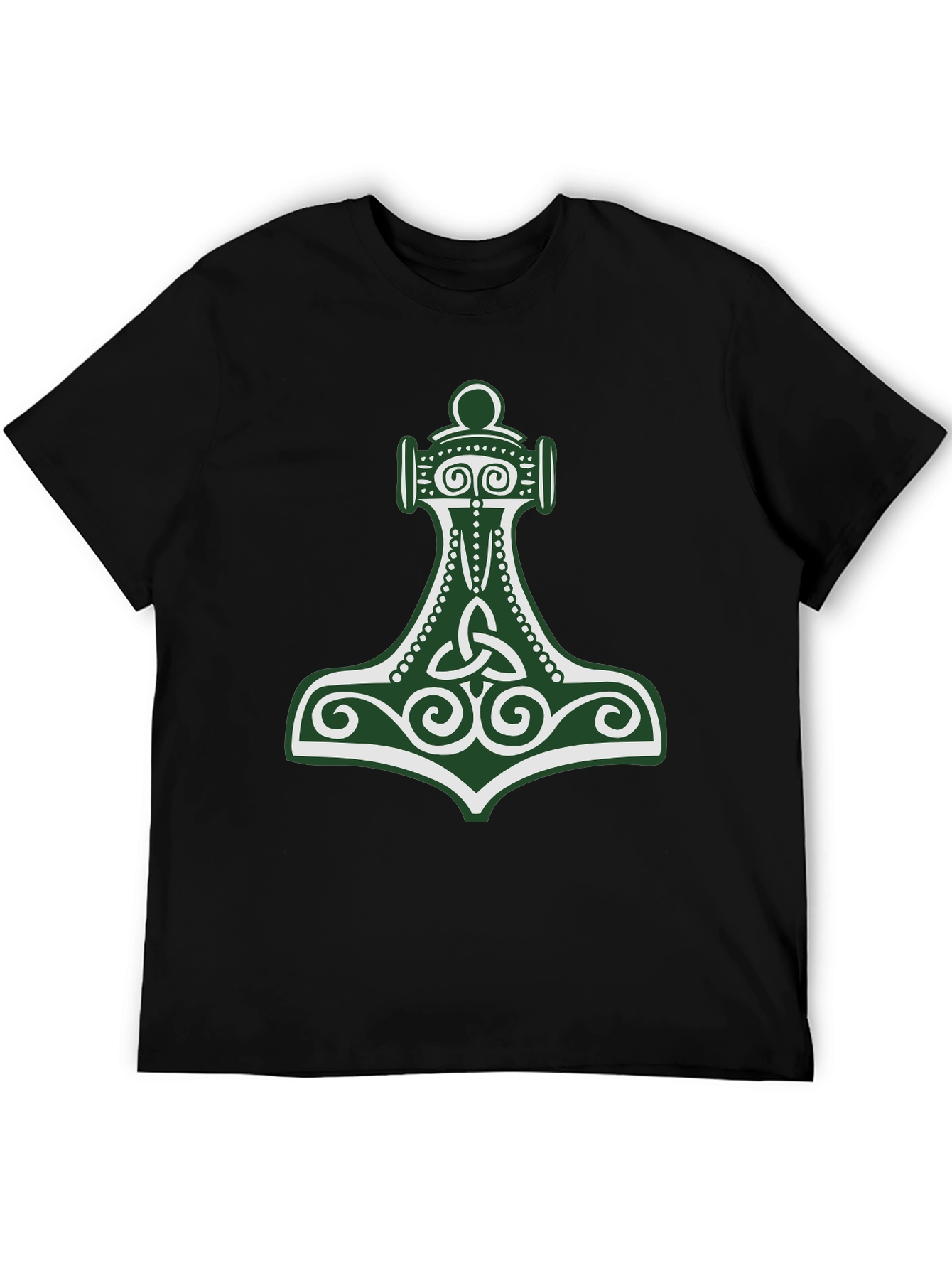 Viking Hammer Graphic Tee - Black