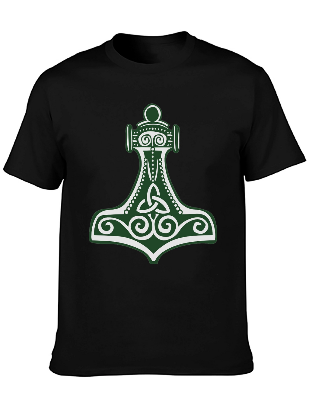 Viking Hammer Graphic Tee - Black
