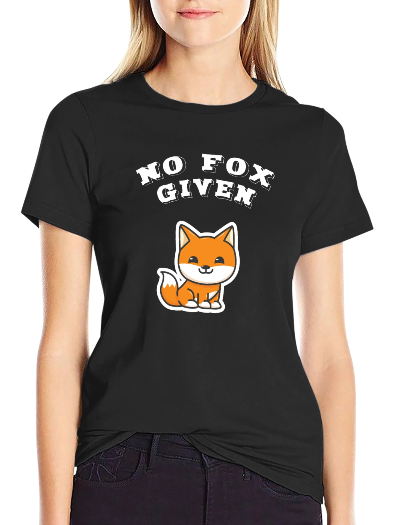 No Fox Given Graphic T-Shirt Funny Animal Tee