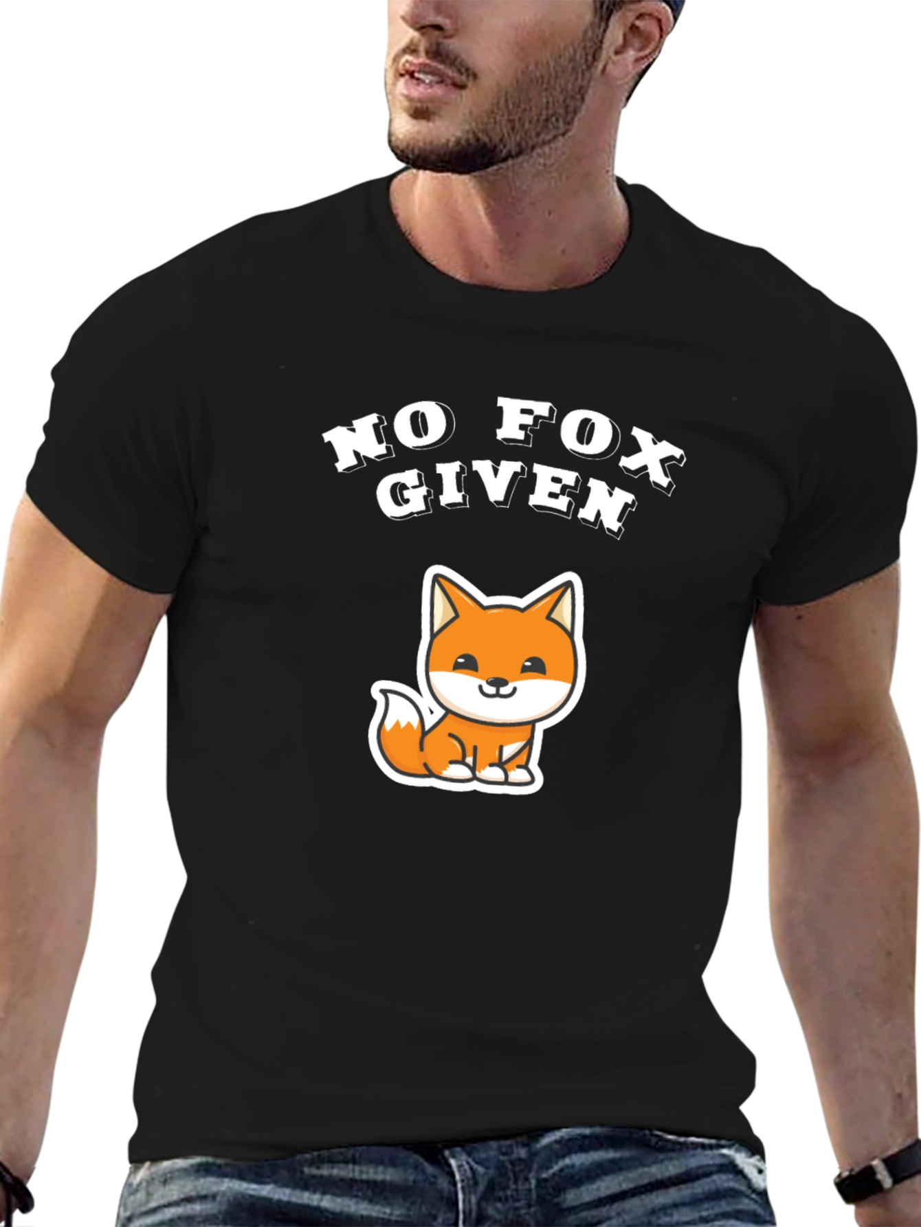 No Fox Given Graphic T-Shirt Funny Animal Tee