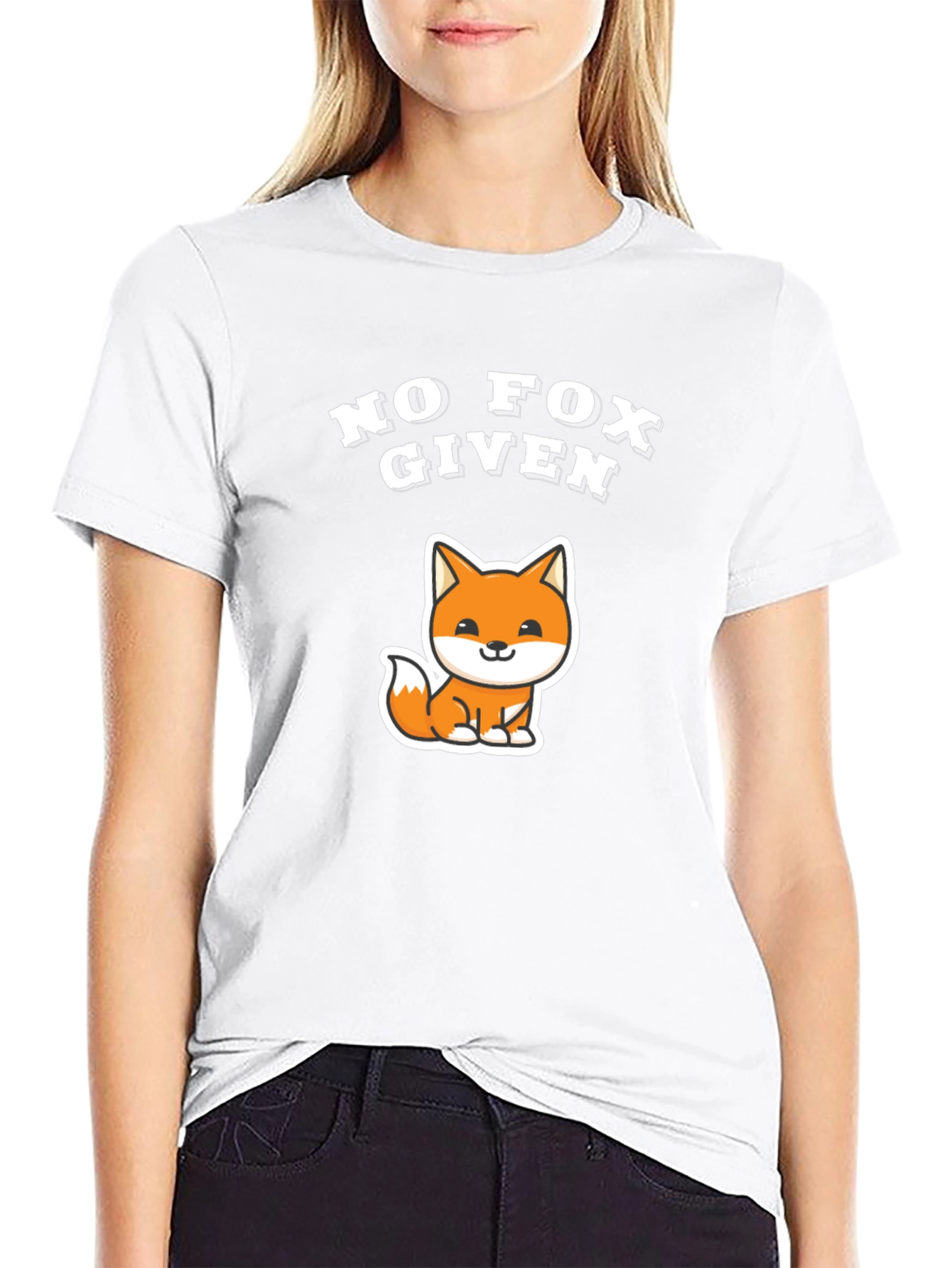 No Fox Given Graphic T-Shirt Funny Animal Tee
