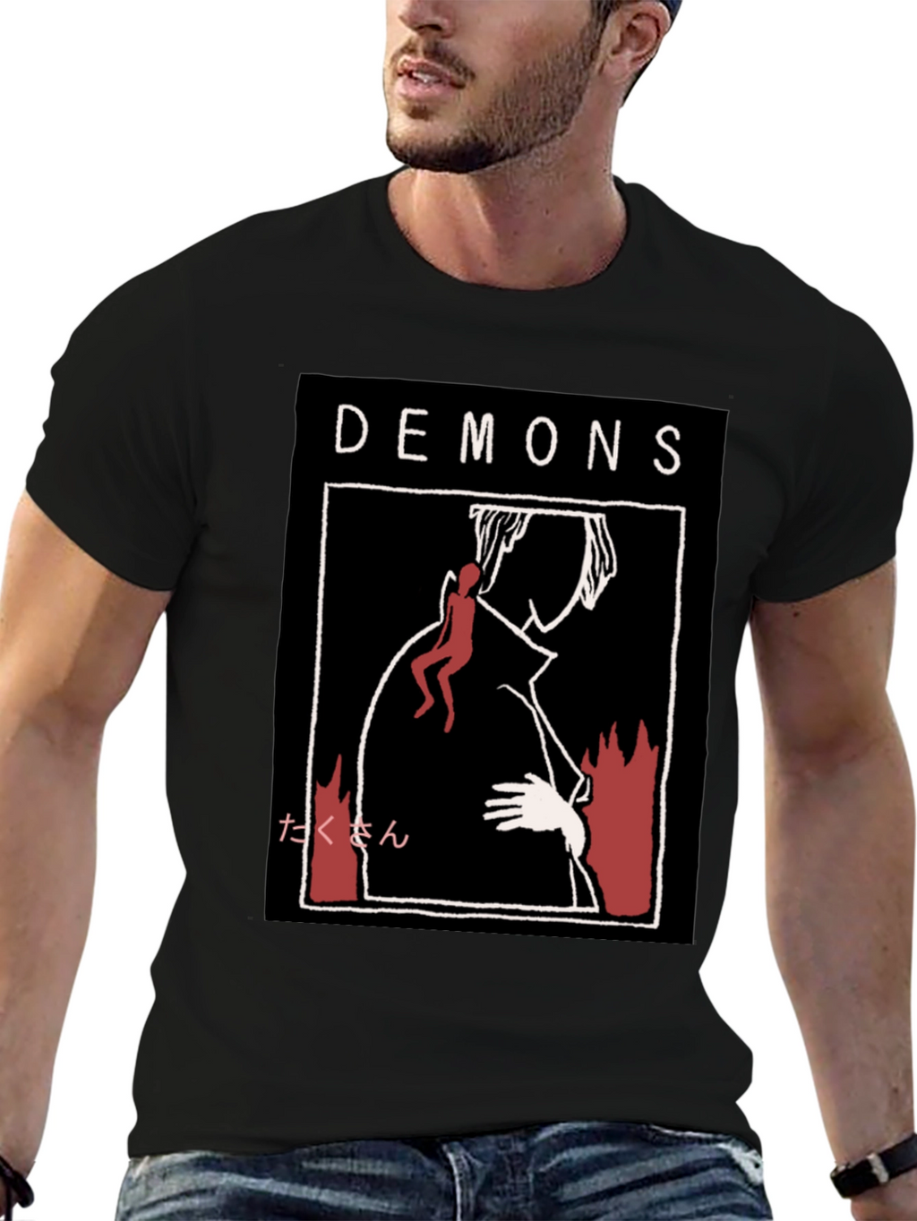 Demons Graphic Print T-Shirt