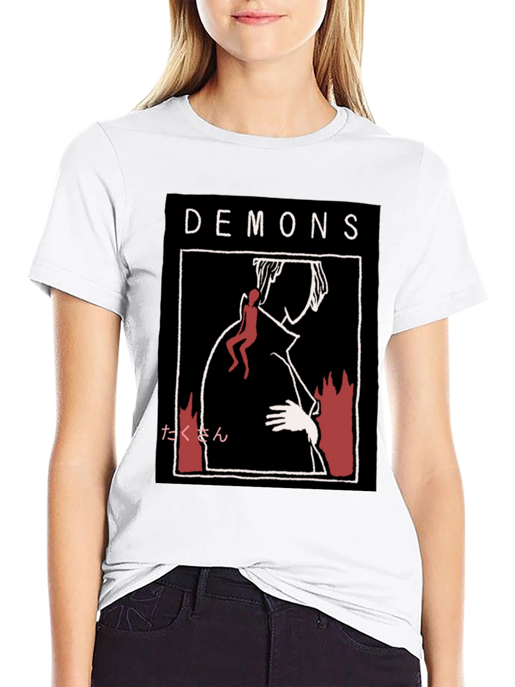 Demons Graphic Print T-Shirt