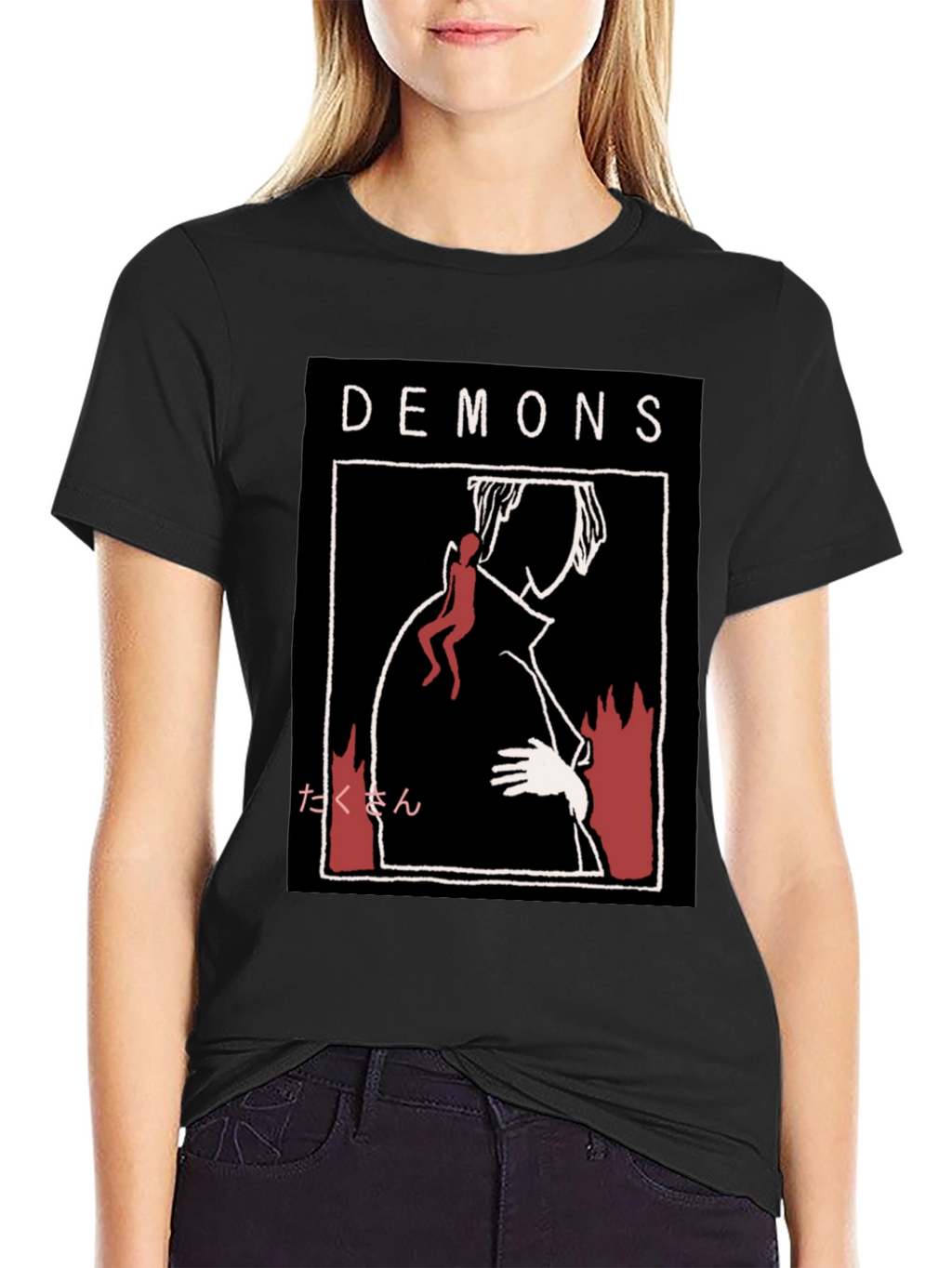 Demons Graphic Print T-Shirt