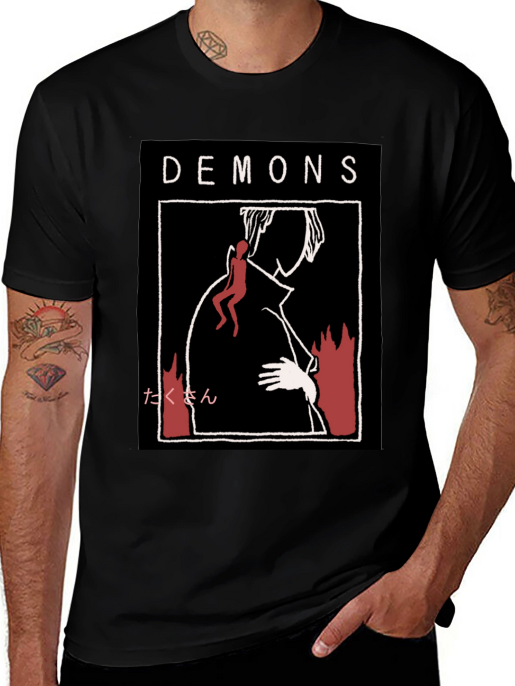Demons Graphic Print T-Shirt