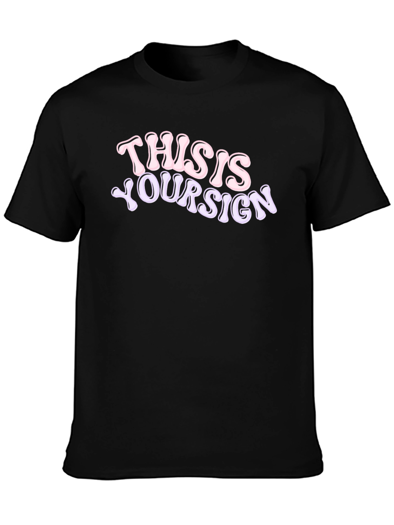 This is Your Sign Graphic Tee - Black