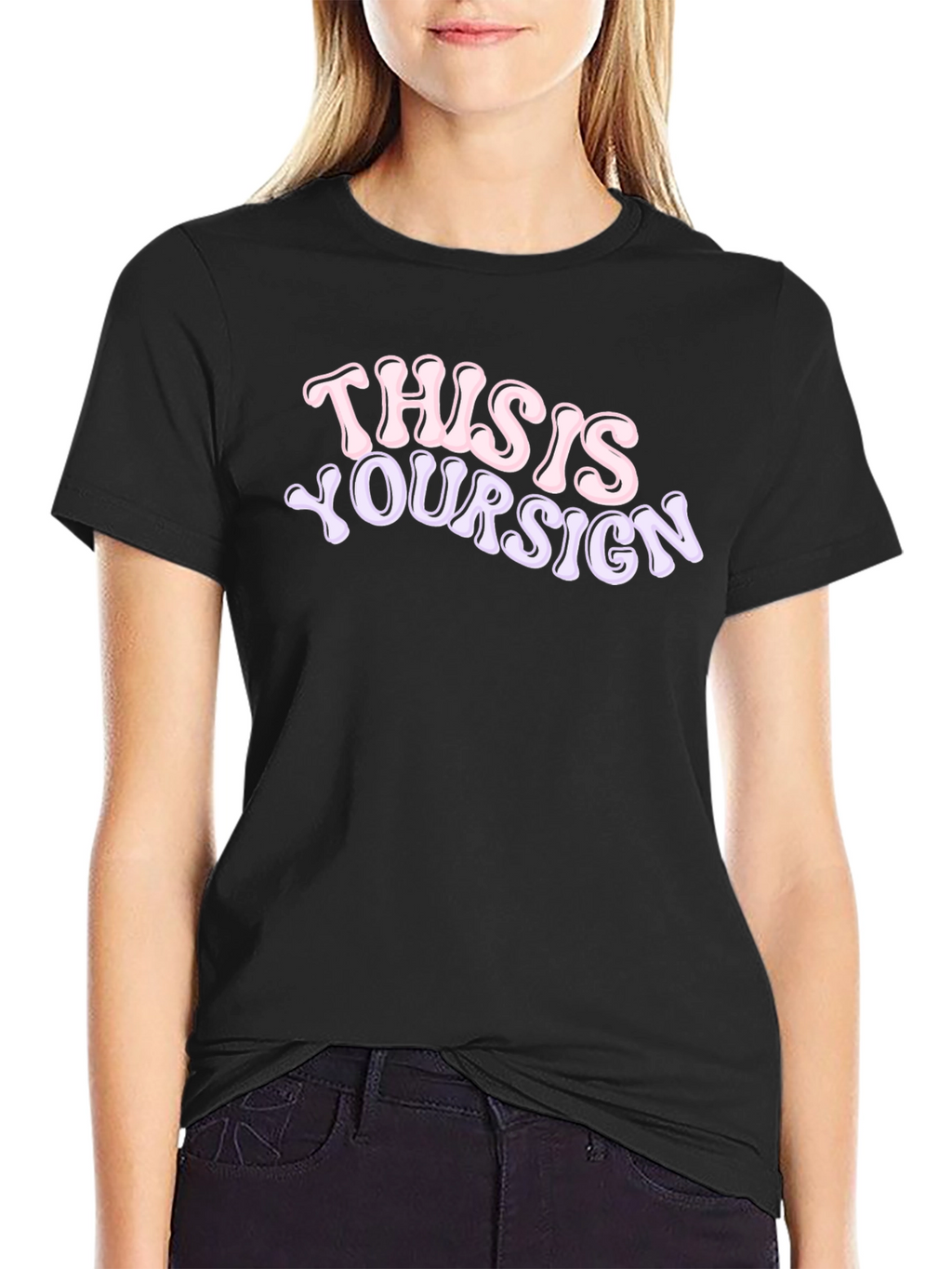 This is Your Sign Graphic Tee - Black