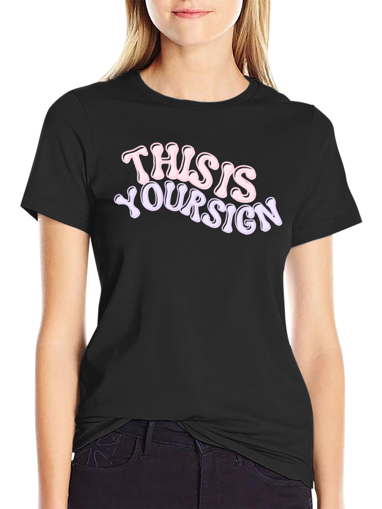 This is Your Sign Graphic Tee - Black