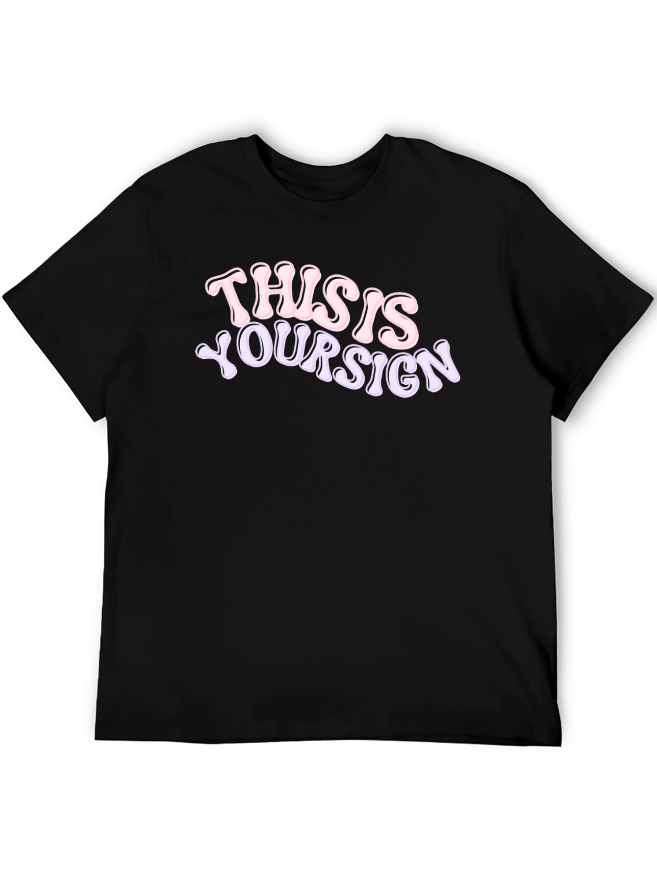 This is Your Sign Graphic Tee - Black