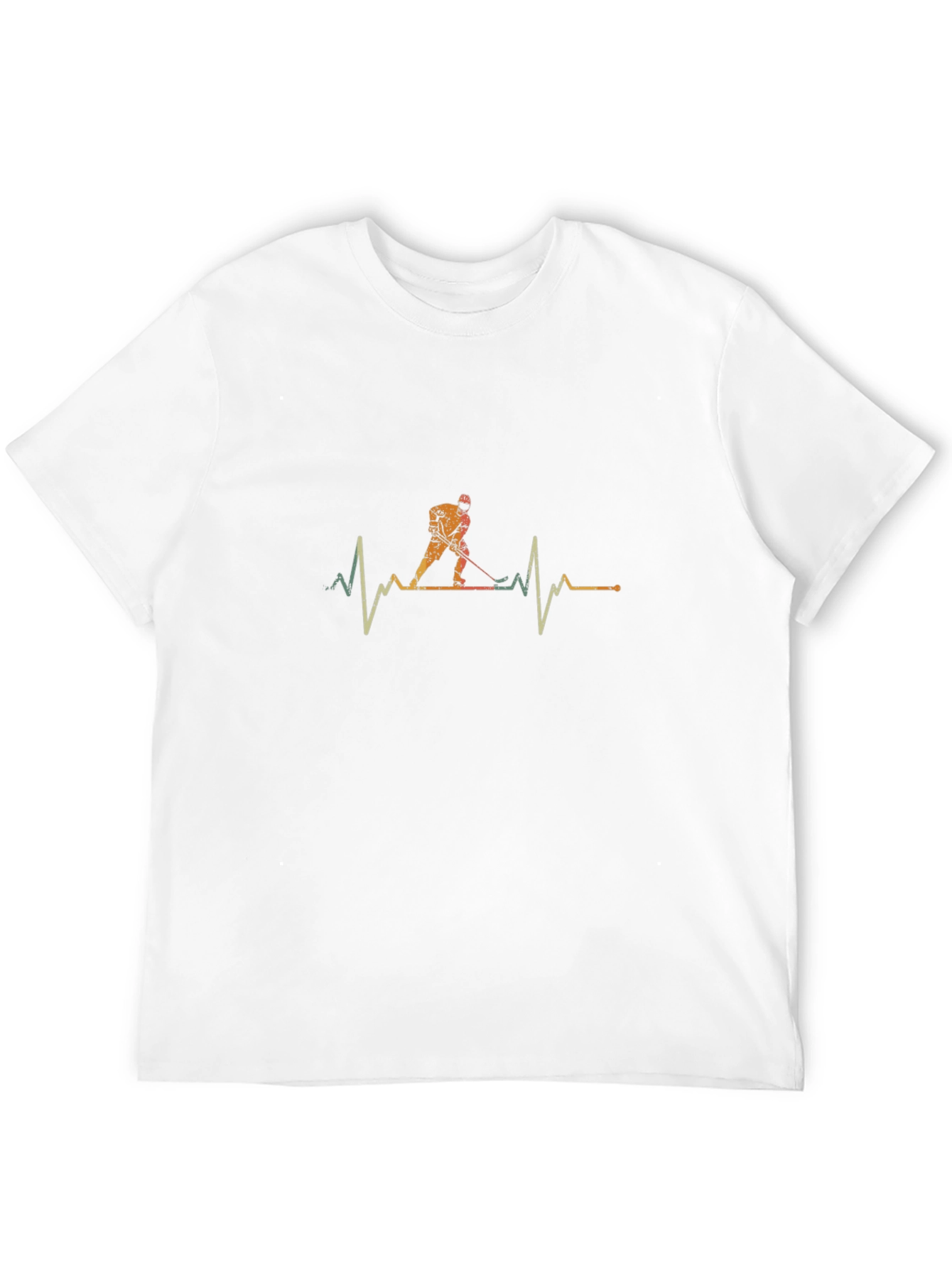Hockey Heartbeat Graphic Tee - Black