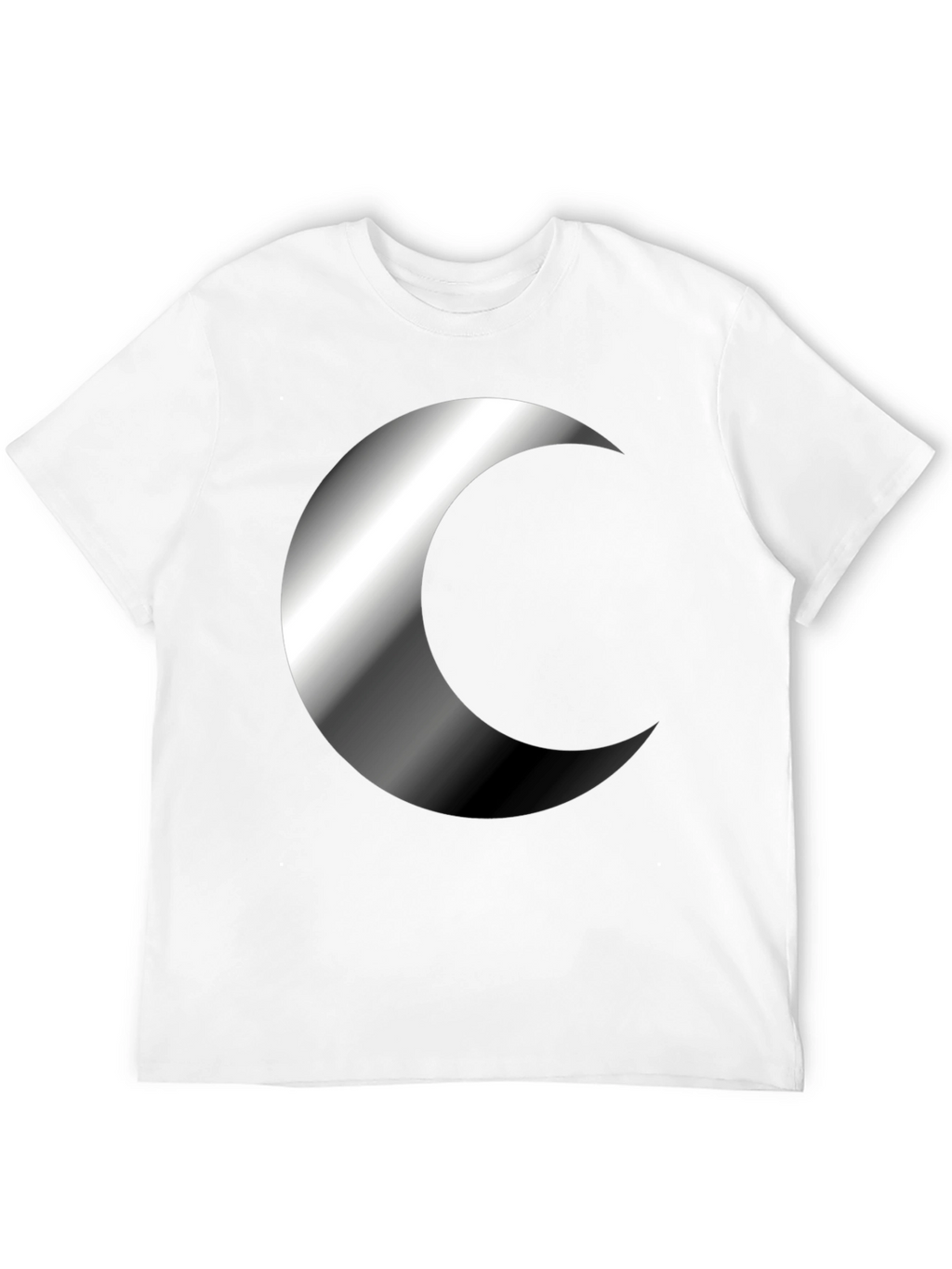 Crescent Moon Graphic Tee - Black