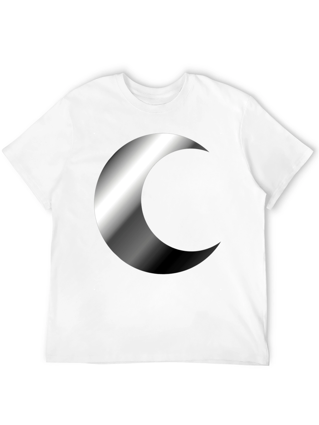 Crescent Moon Graphic Tee - Black