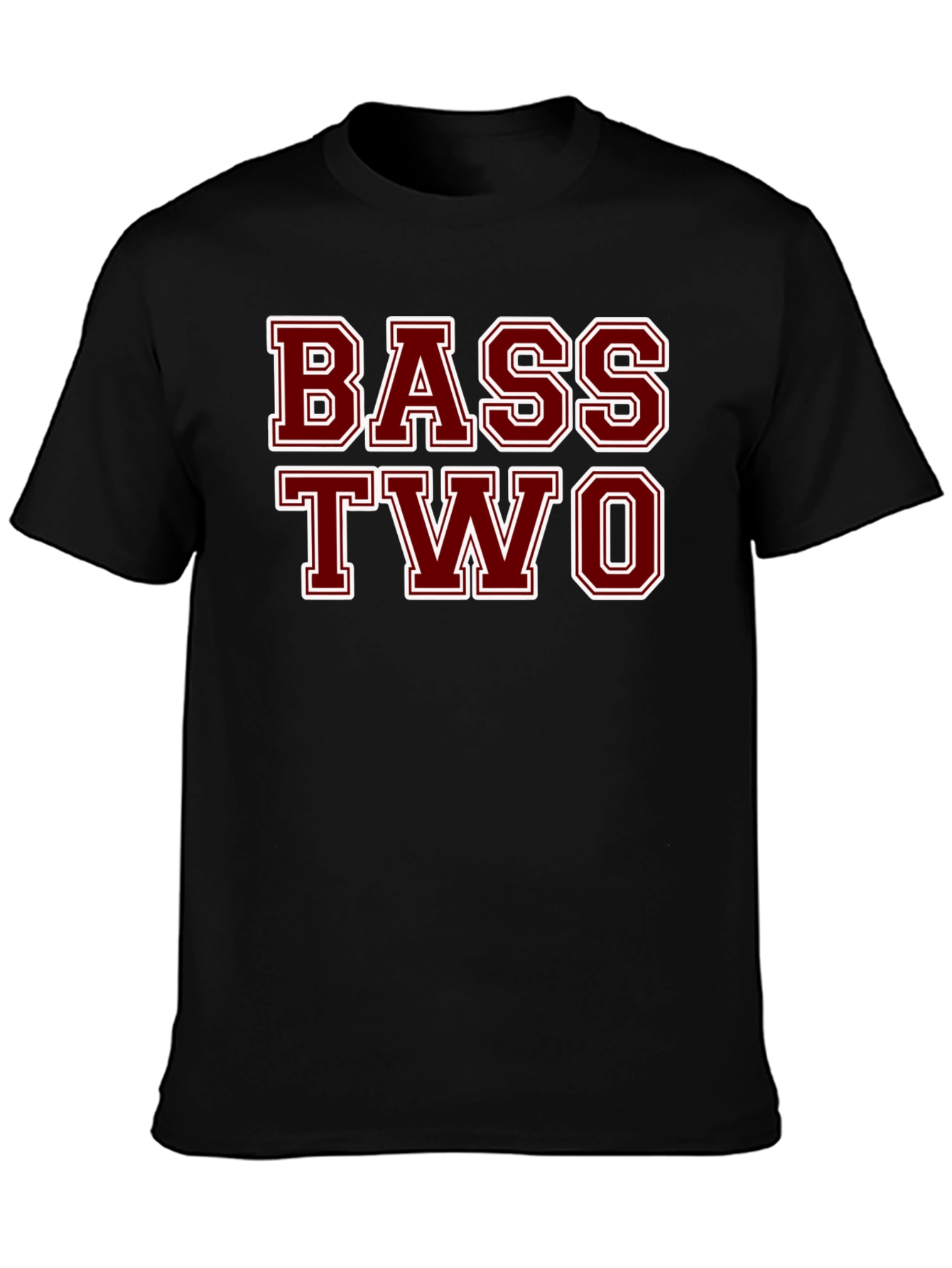 Bass Two Graphic T-Shirt - Black Cotton Tee