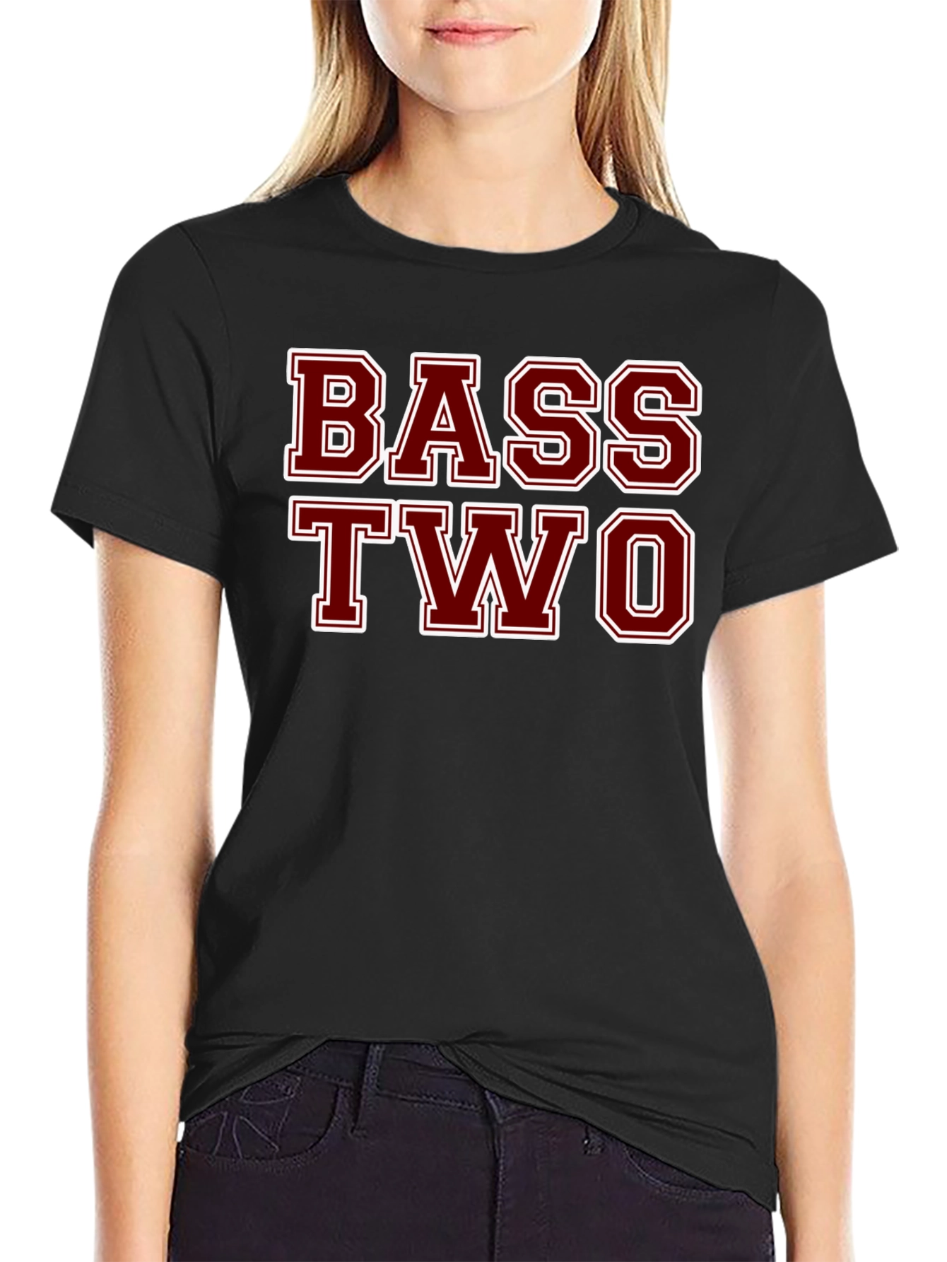 Bass Two Graphic T-Shirt - Black Cotton Tee