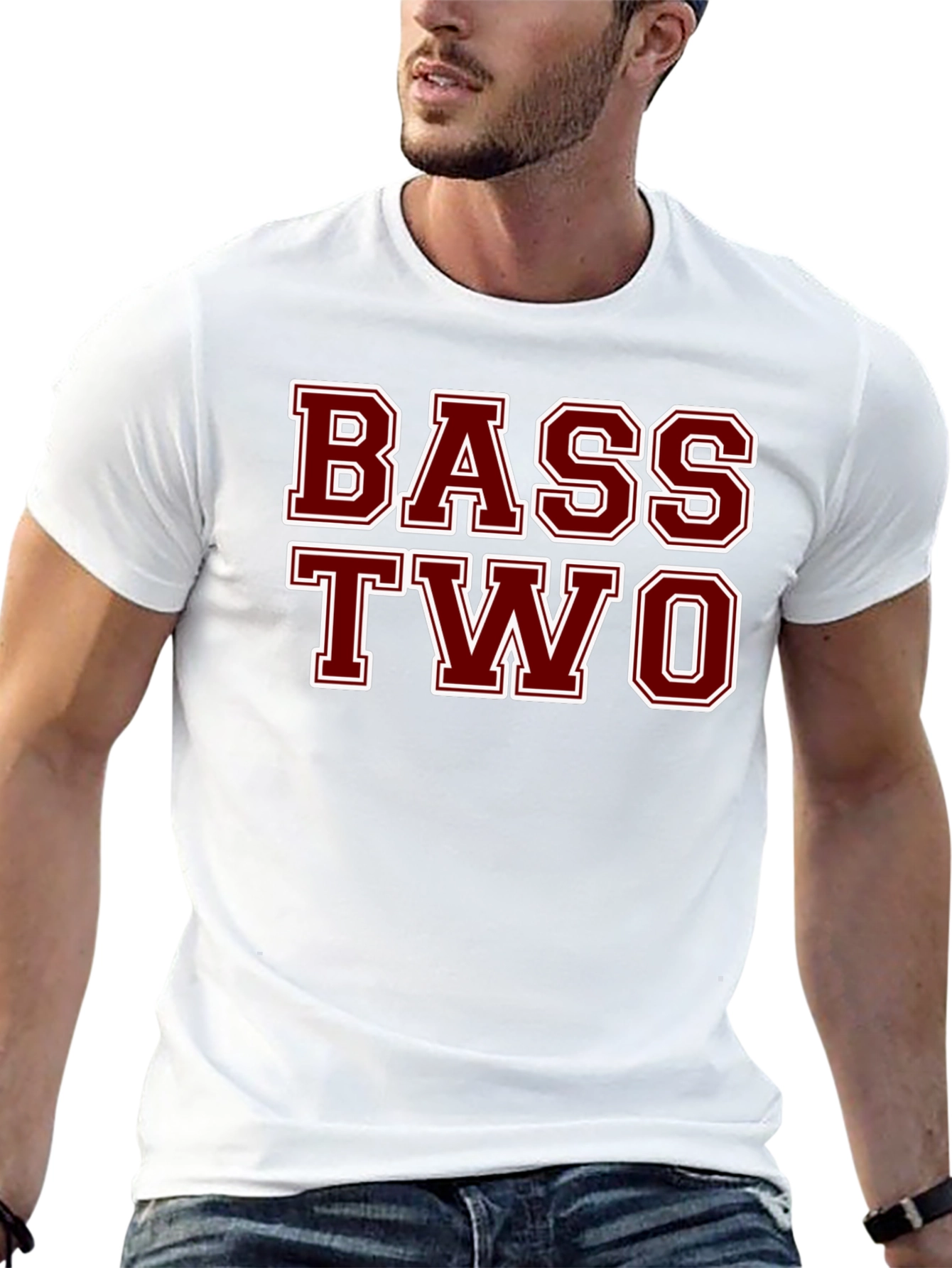 Bass Two Graphic T-Shirt - Black Cotton Tee