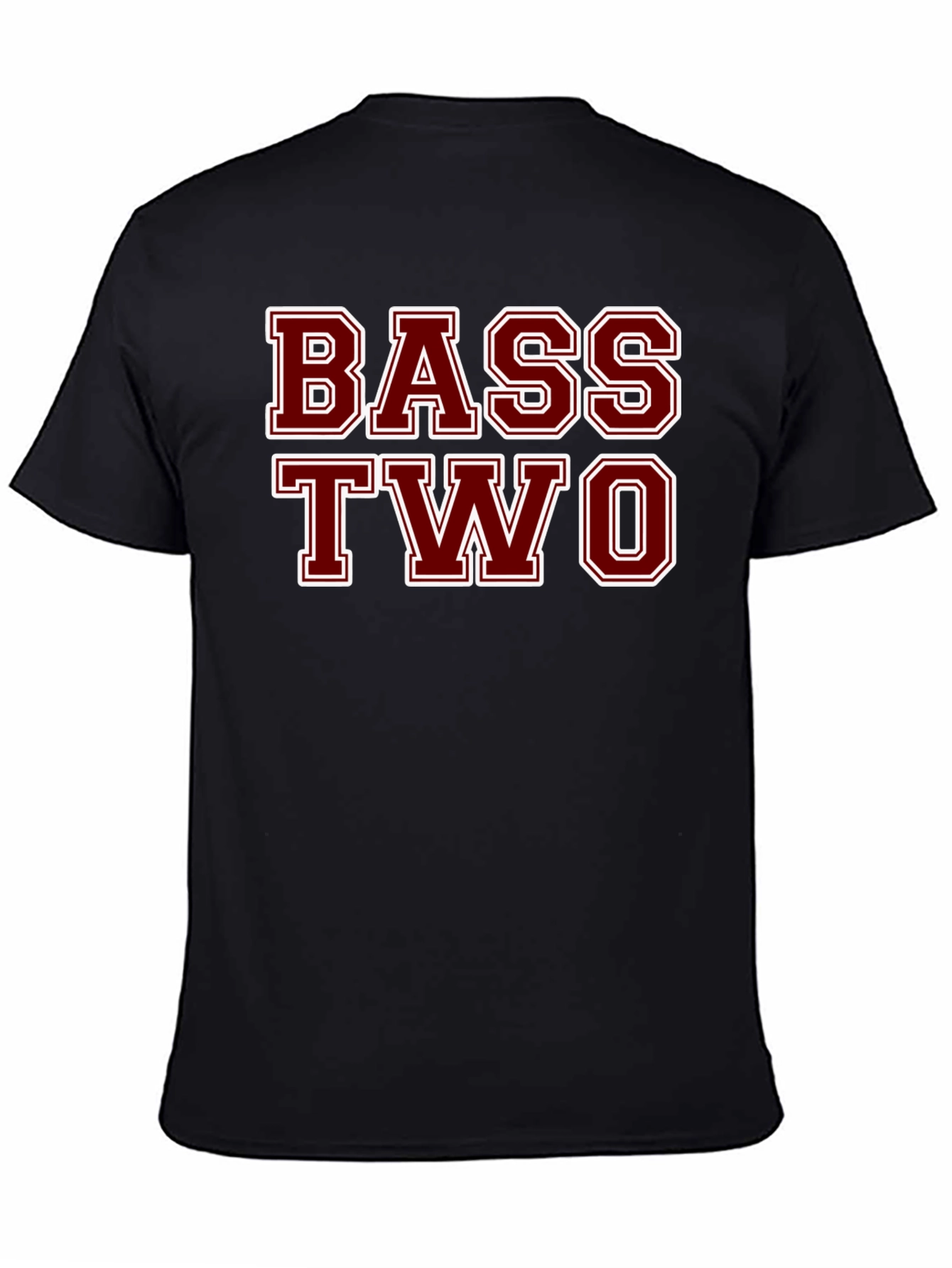 Bass Two Graphic T-Shirt - Black Cotton Tee