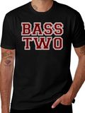 Bass Two Graphic T-Shirt - Black Cotton Tee