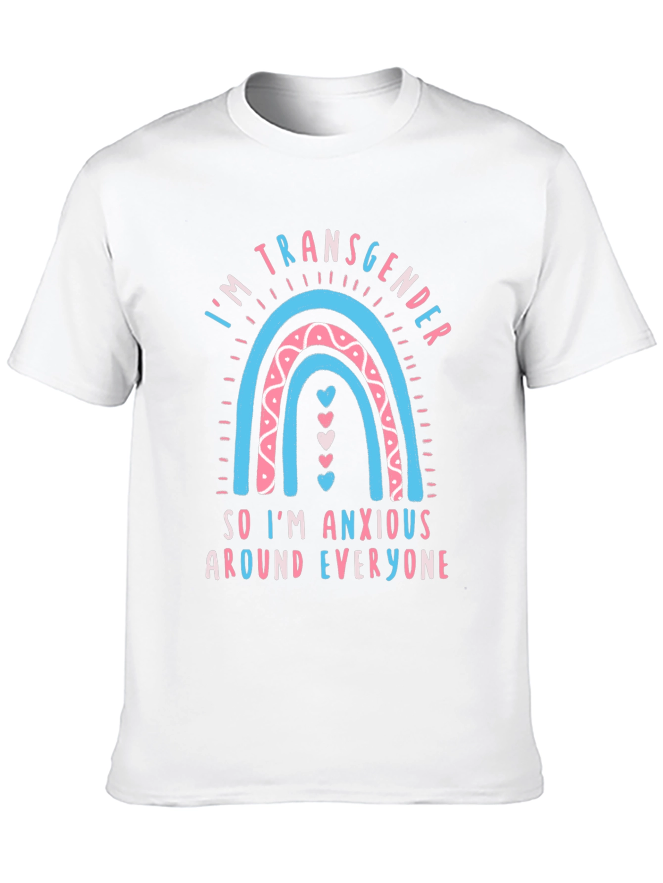 Transgender Rainbow Anxiety Tee