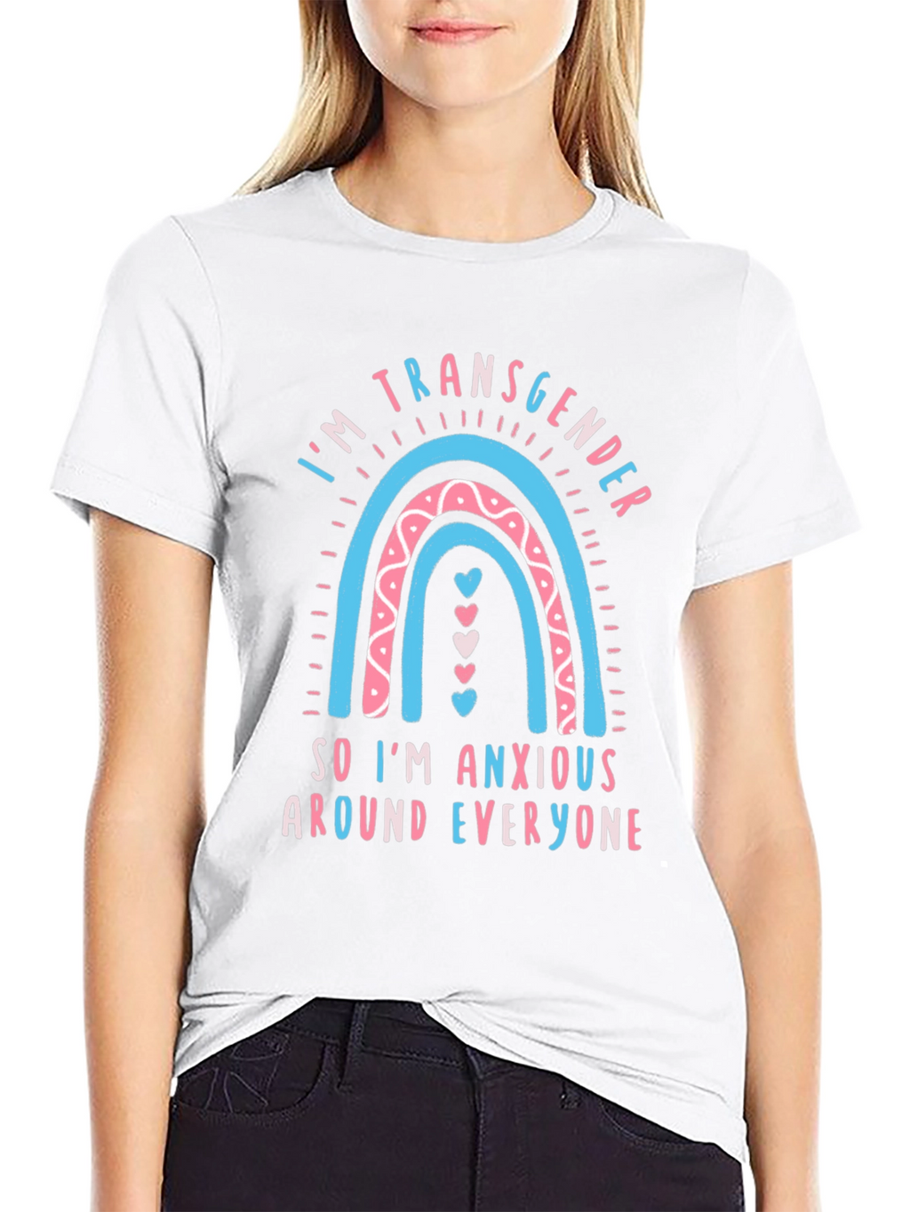 Transgender Rainbow Anxiety Tee